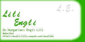 lili engli business card